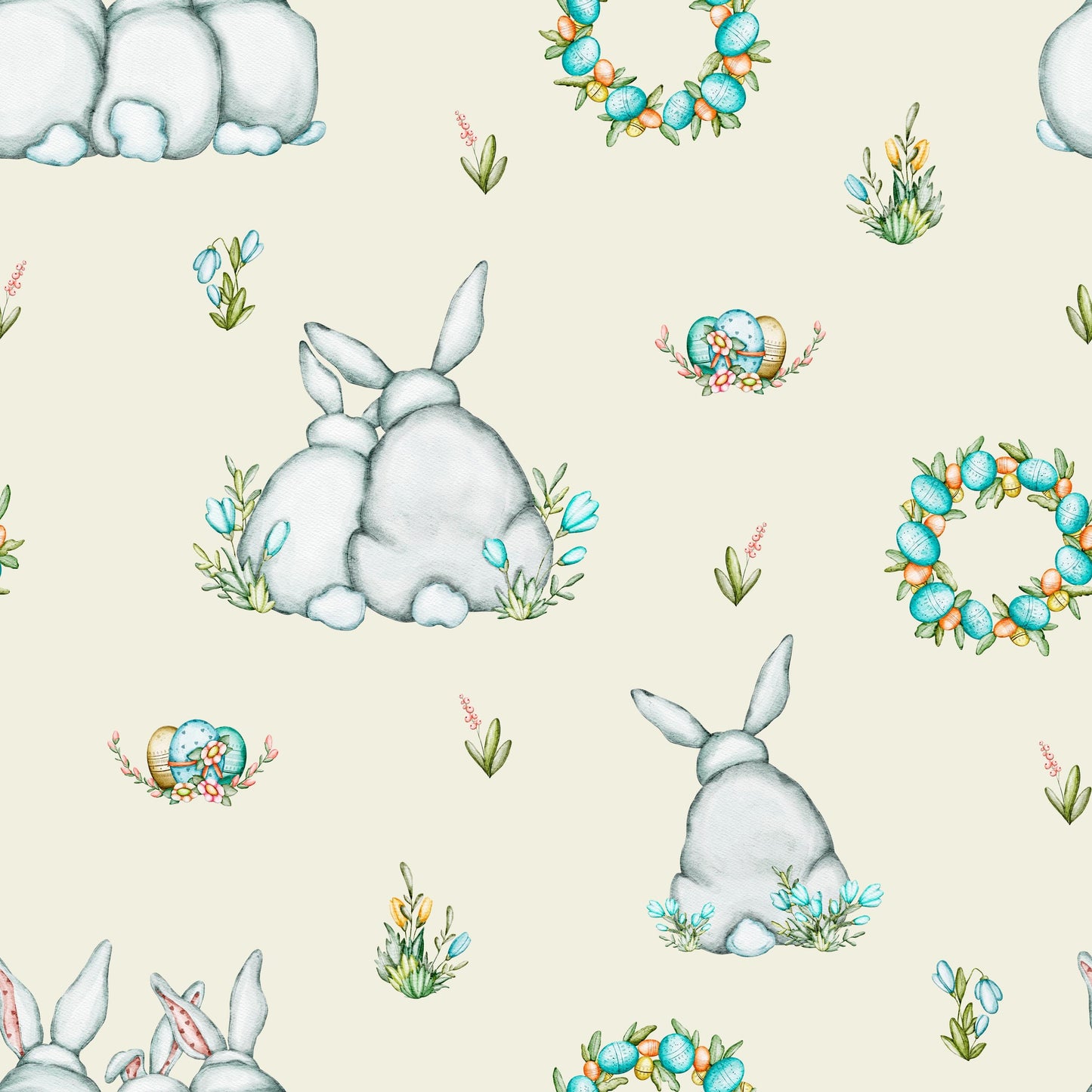 Eigenproduktion Stoff Ostern