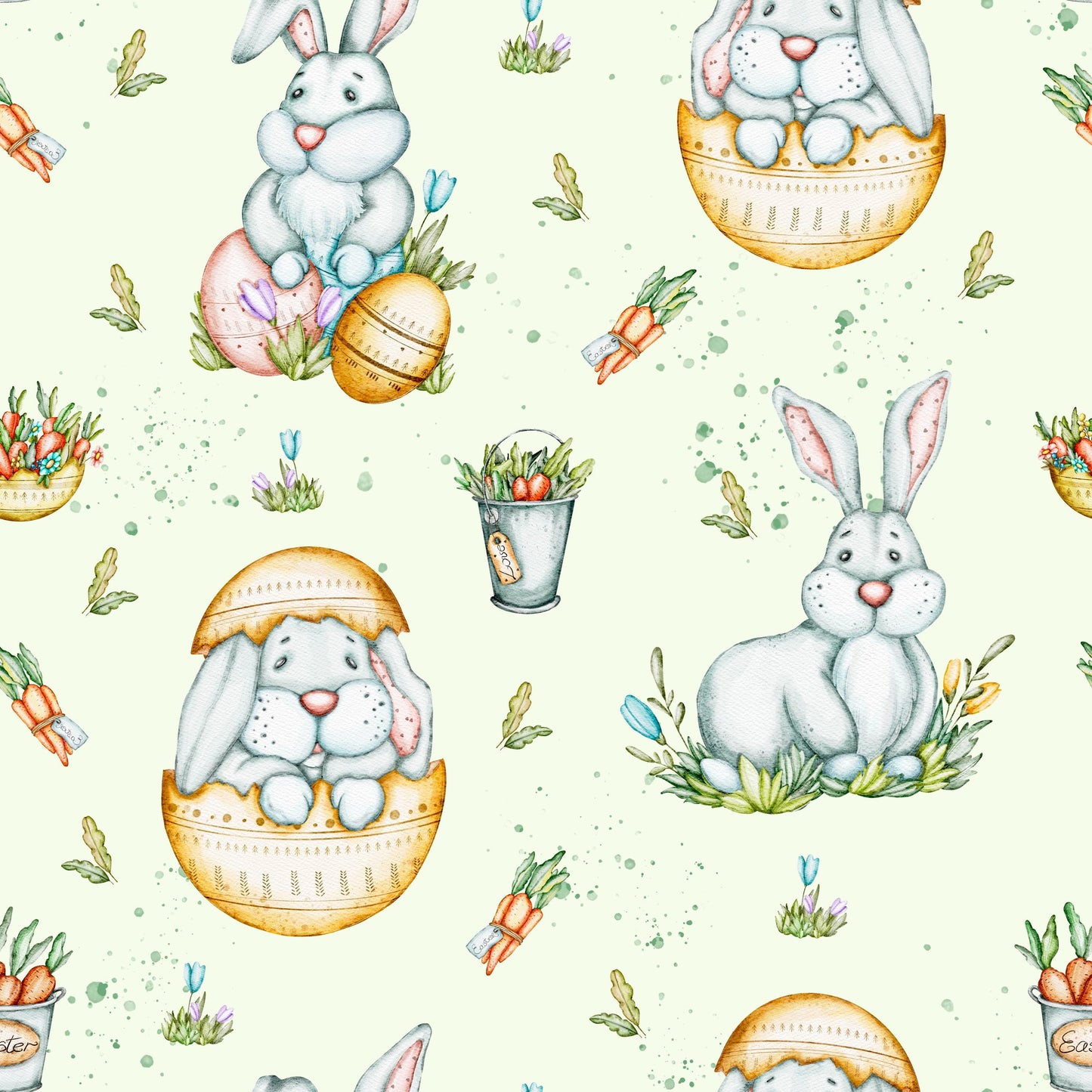 Eigenproduktion Stoff Ostern