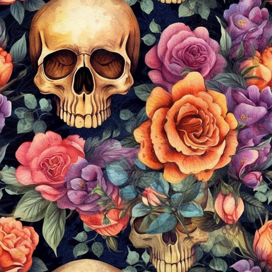 Eigenproduktion Stoff Skull