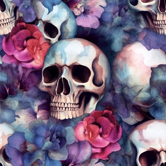 Eigenproduktion Stoff Skull