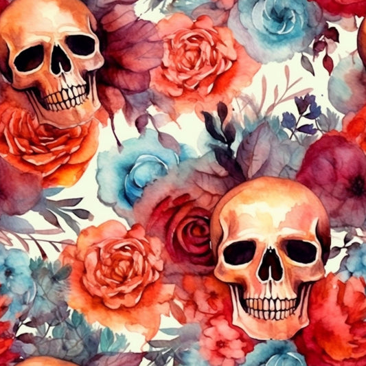 Eigenproduktion Stoff Skull