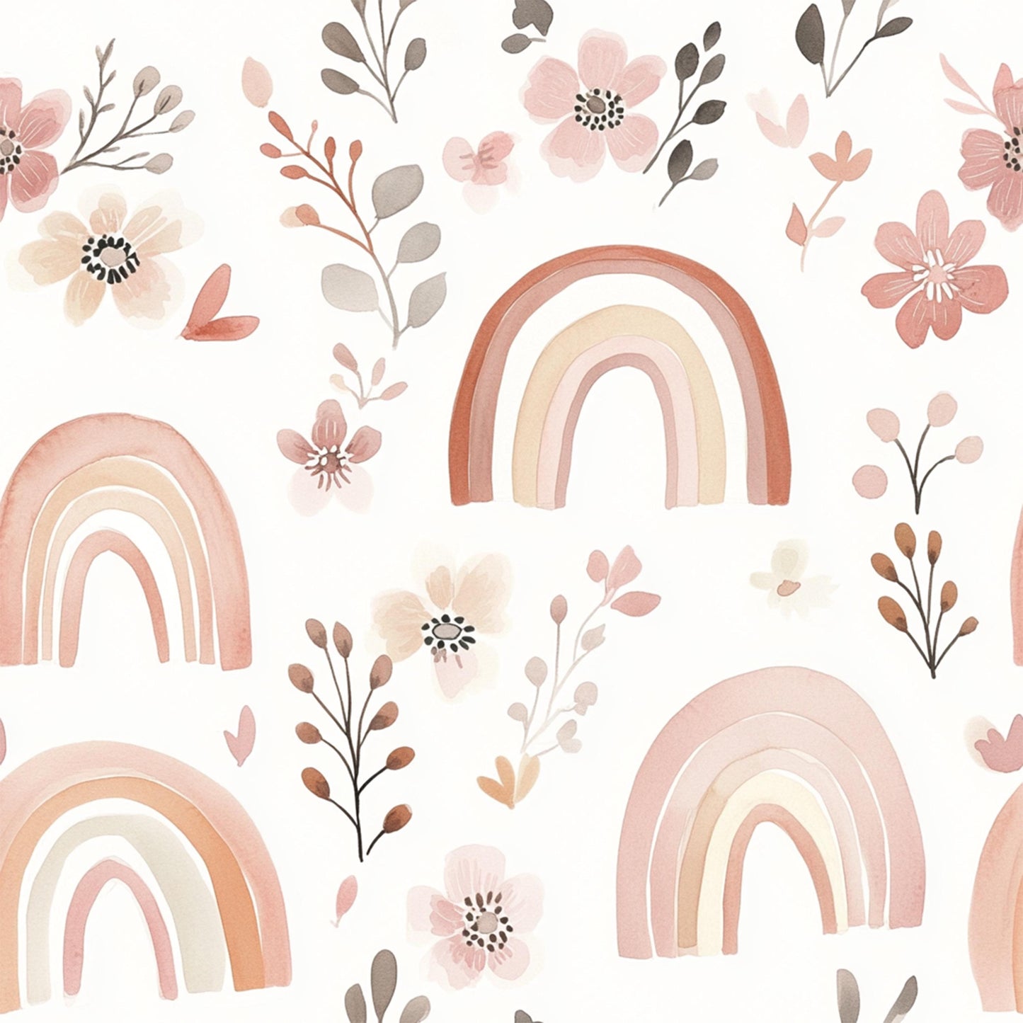 Eigenproduktion Stoff Regenbogen