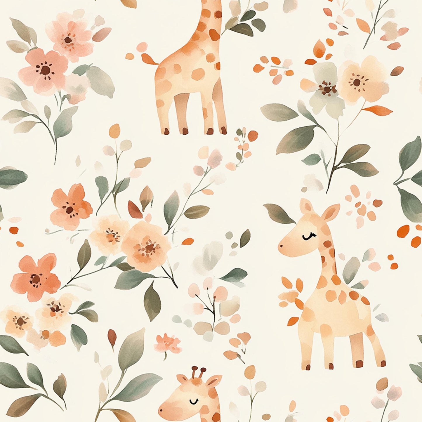 Eigenproduktion Stoff Giraffe