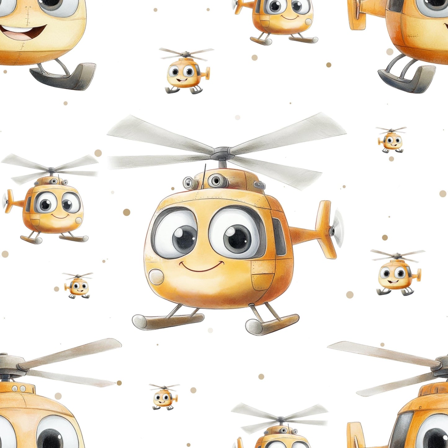 Eigenproduktion Stoff Hubschrauber