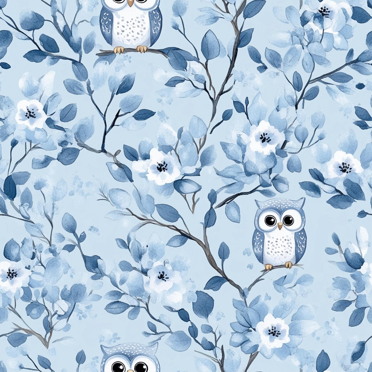 Eigenproduktion Stoff Eule