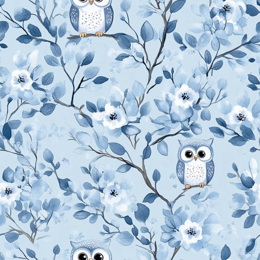 Eigenproduktion Stoff Eule