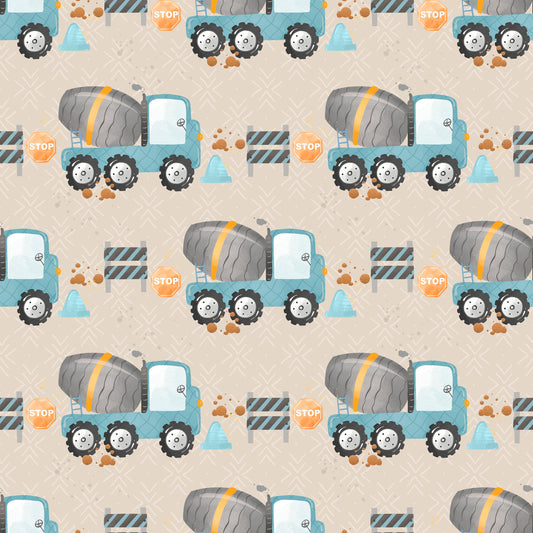 Eigenproduktion Stoff Betonmischer