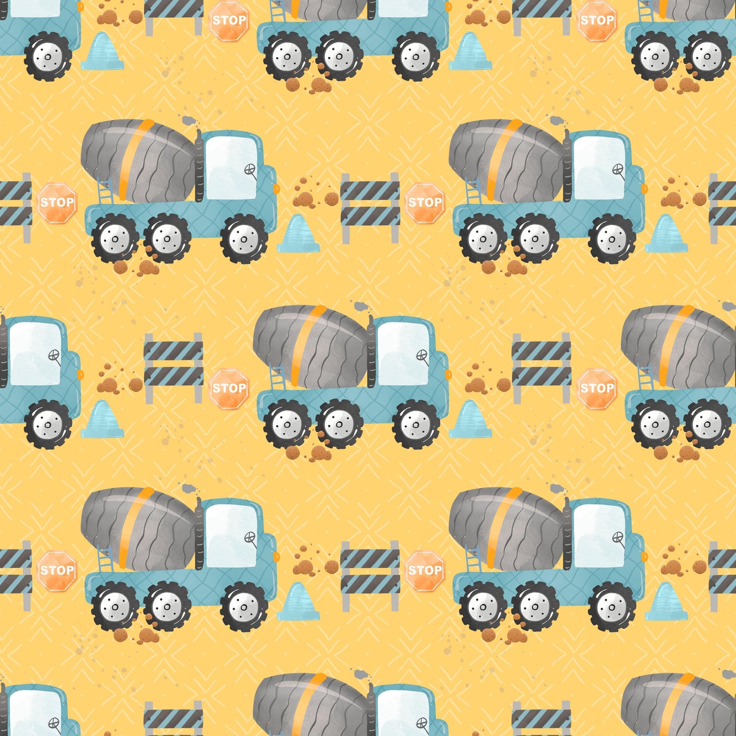 Eigenproduktion Stoff Betonmischer