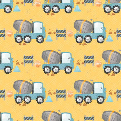 Eigenproduktion Stoff Betonmischer