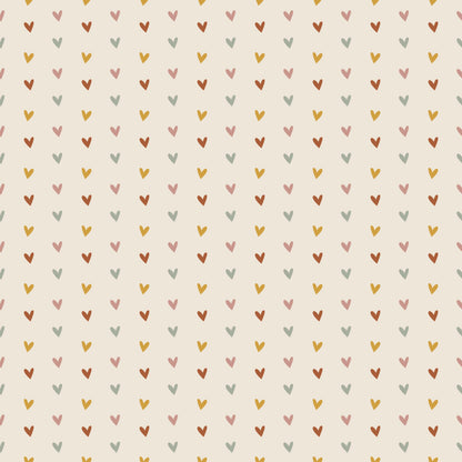 Eigenproduktion Stoff Herzen