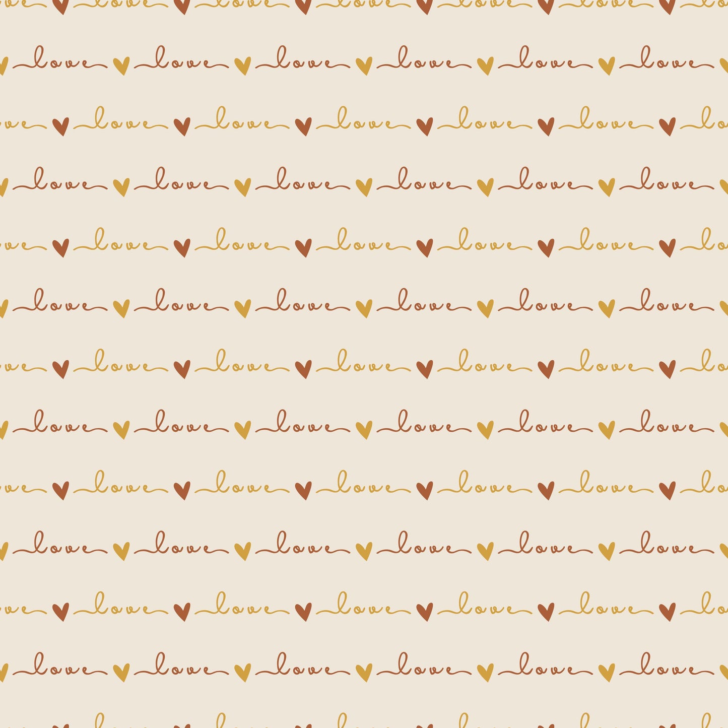 Eigenproduktion Stoff Herz Love