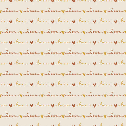 Eigenproduktion Stoff Herz Love
