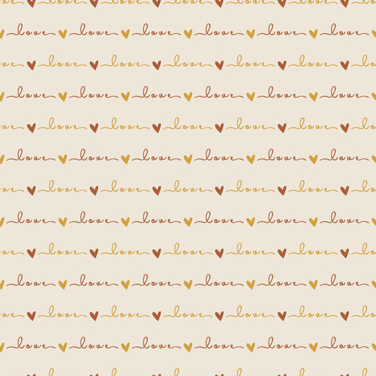 Eigenproduktion Stoff Herz Love