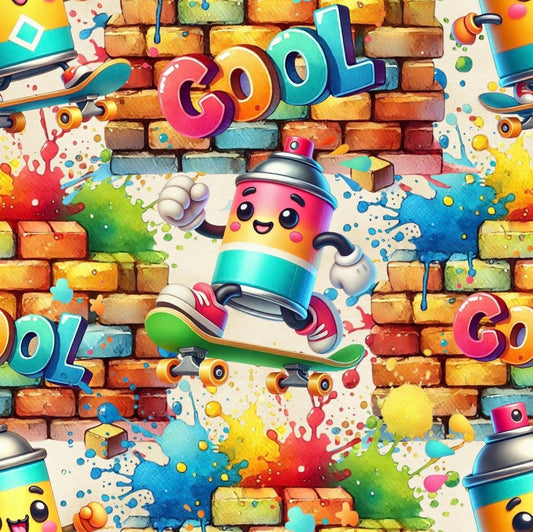 Eigenproduktion Stoff bunte Dose Cool
