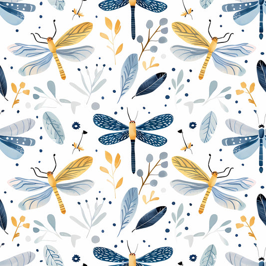 Eigenproduktion Stoff Libelle