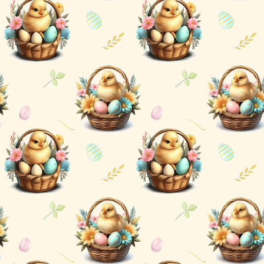 Eigenproduktion Stoff Ostern Küken