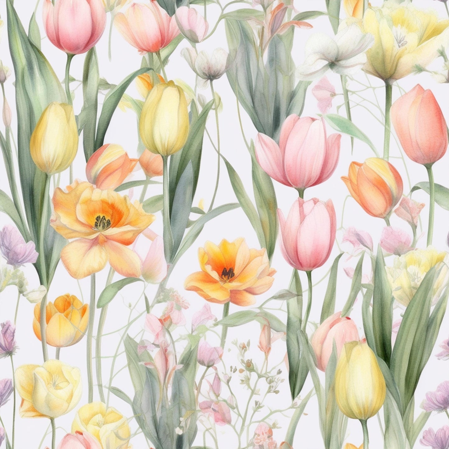 Eigenproduktion Stoff Tulpen