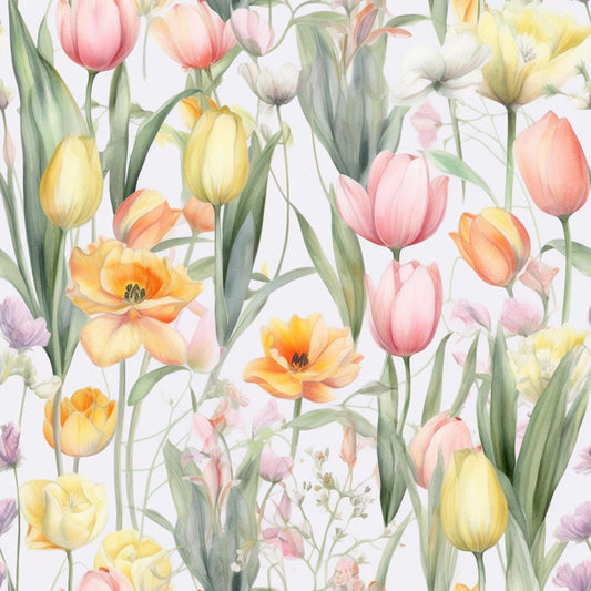 Eigenproduktion Stoff Tulpen