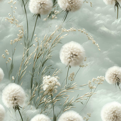 Eigenproduktion Stoff Pusteblume