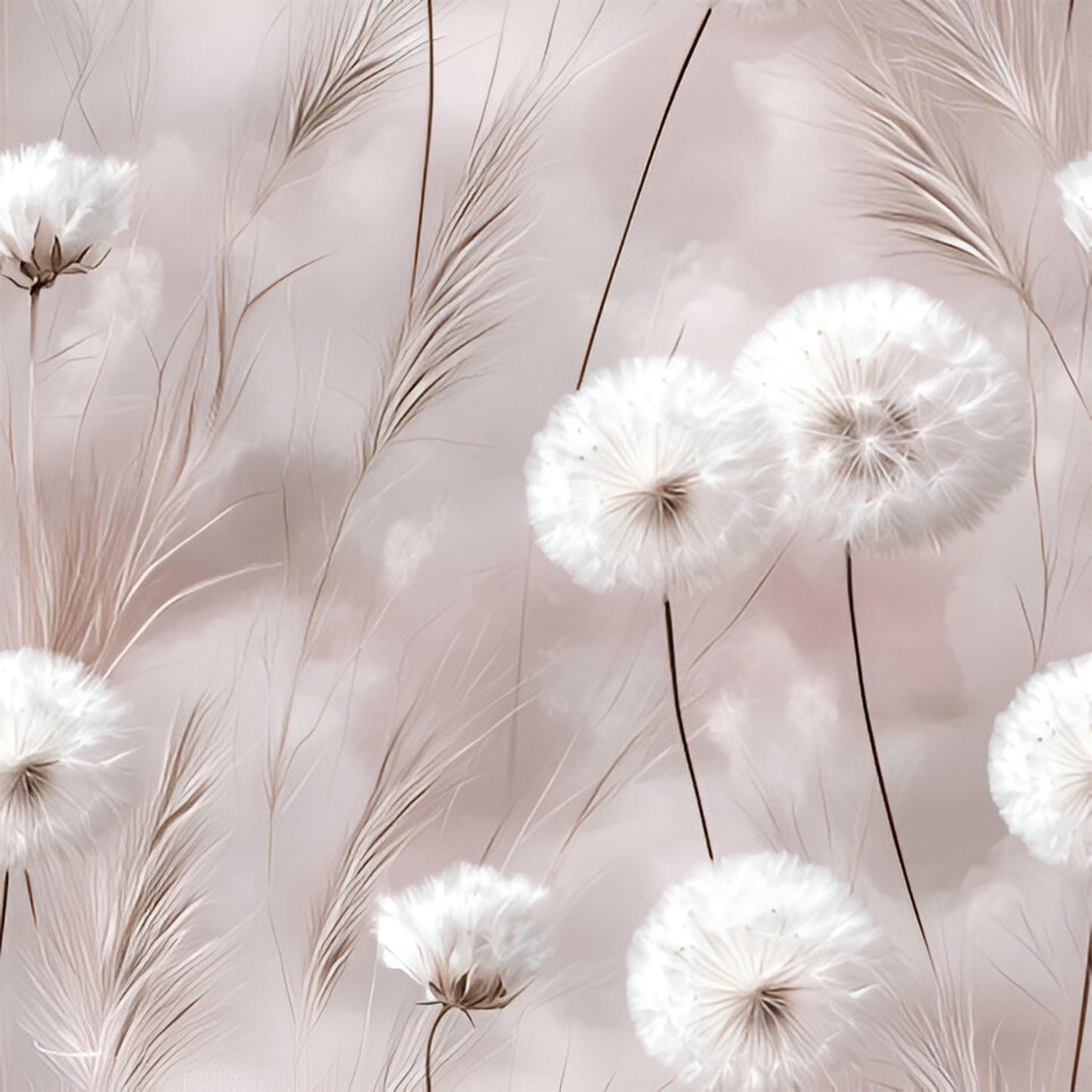 Eigenproduktion Stoff Pusteblume