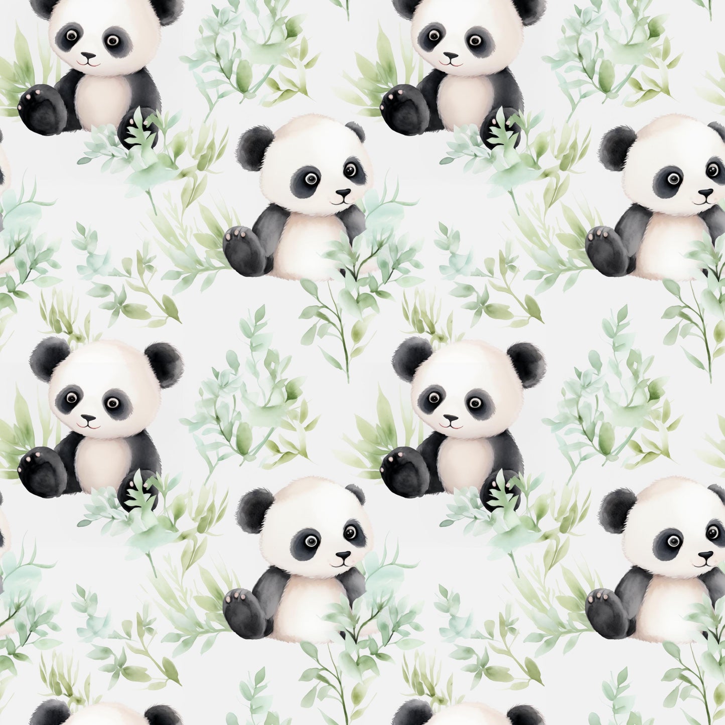 Eigenproduktion Stoff Panda
