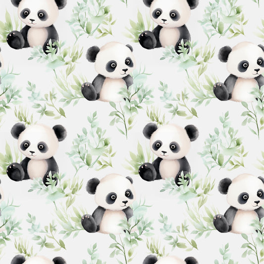 Eigenproduktion Stoff Panda