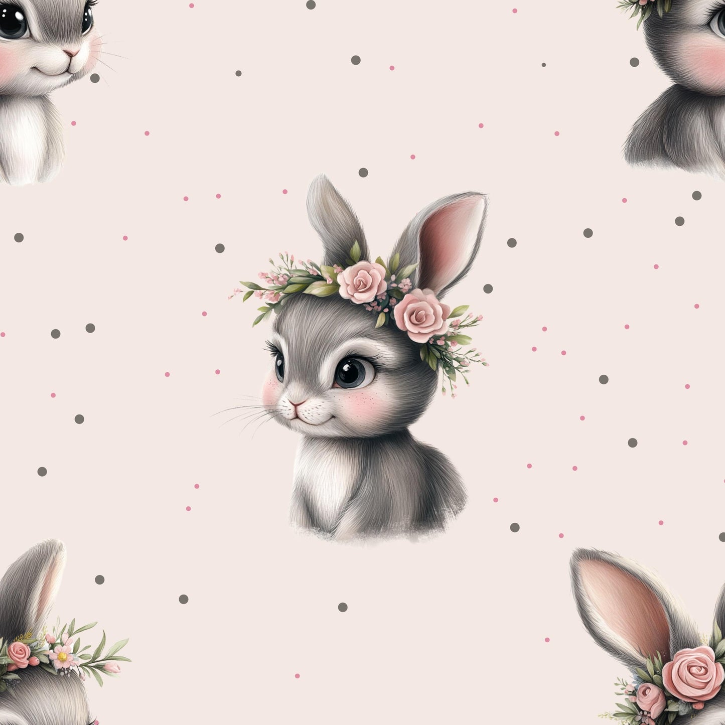 Eigenproduktion Stoff Hase