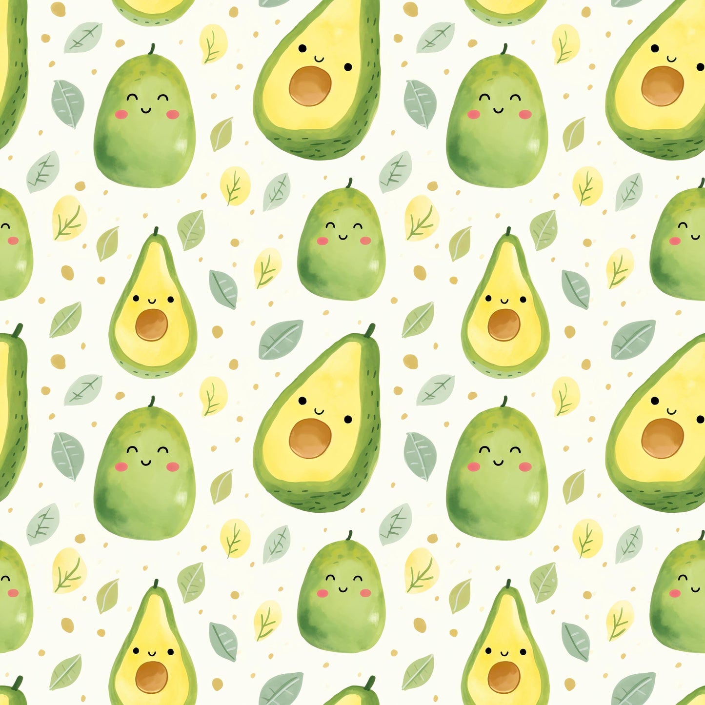 Eigenproduktion Stoff Avocado