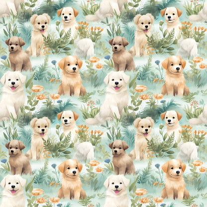 Eigenproduktion Stoff Hunde