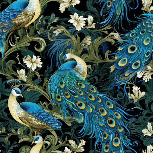 Eigenproduktion Stoff Pfau