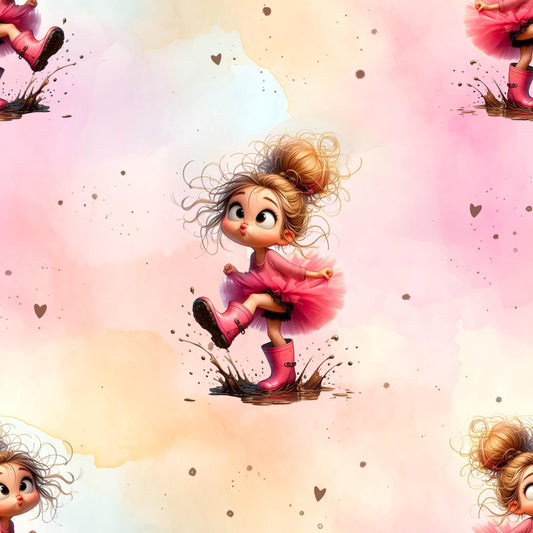 Eigenproduktion Stoff cooles Mädchen