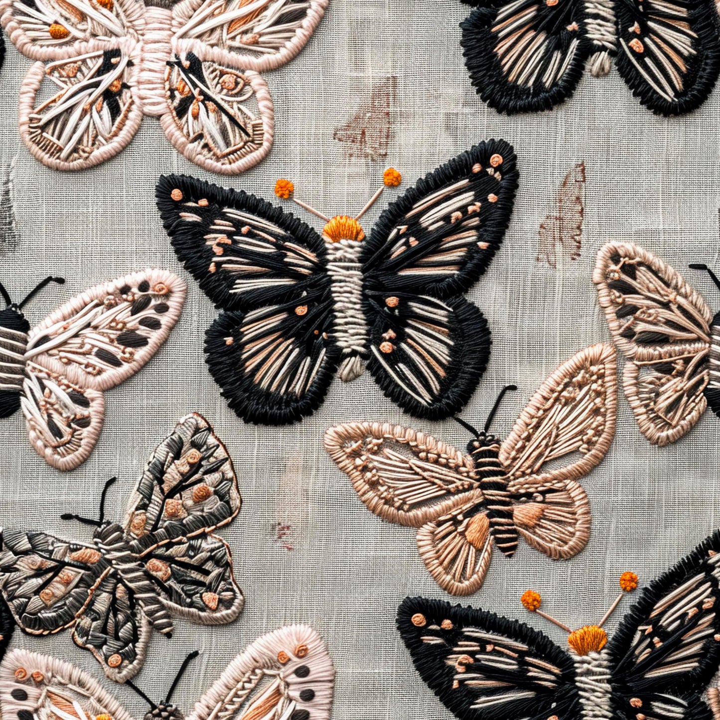 Eigenproduktion Stoff 3D Schmetterling