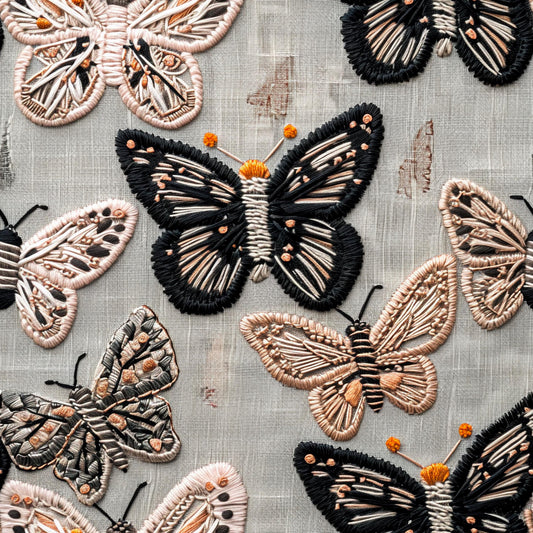 Eigenproduktion Stoff 3D Schmetterling