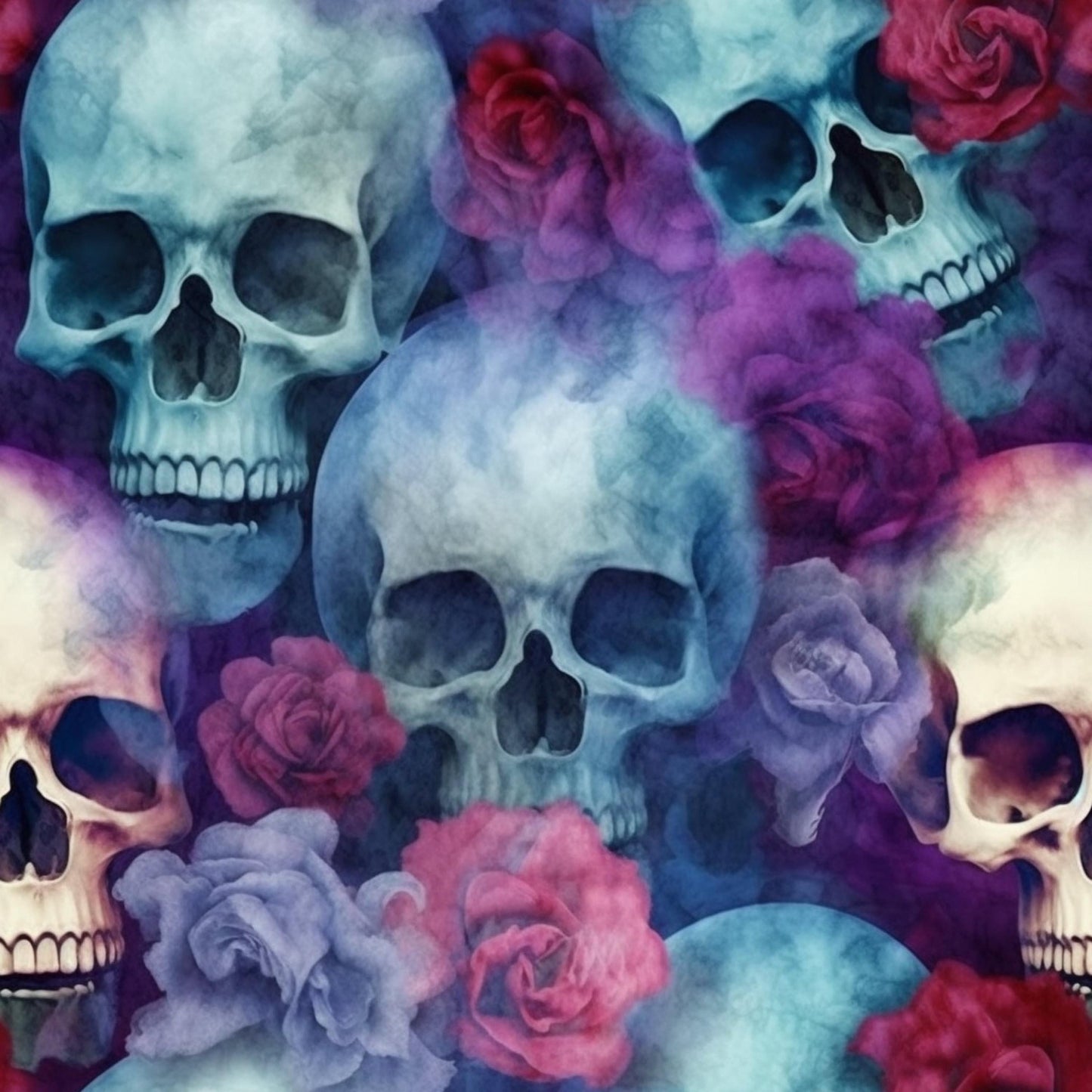 Eigenproduktion Stoff Skull