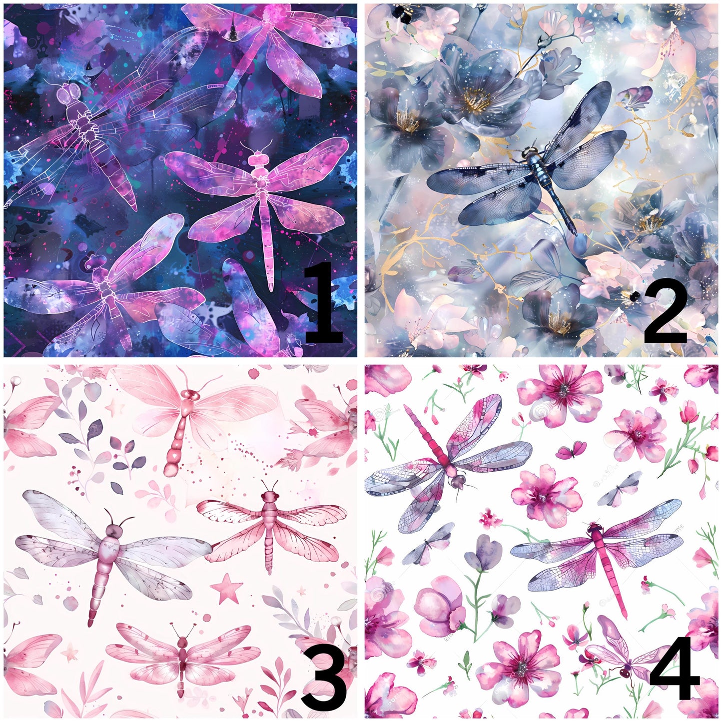 Eigenproduktion Stoff Libelle