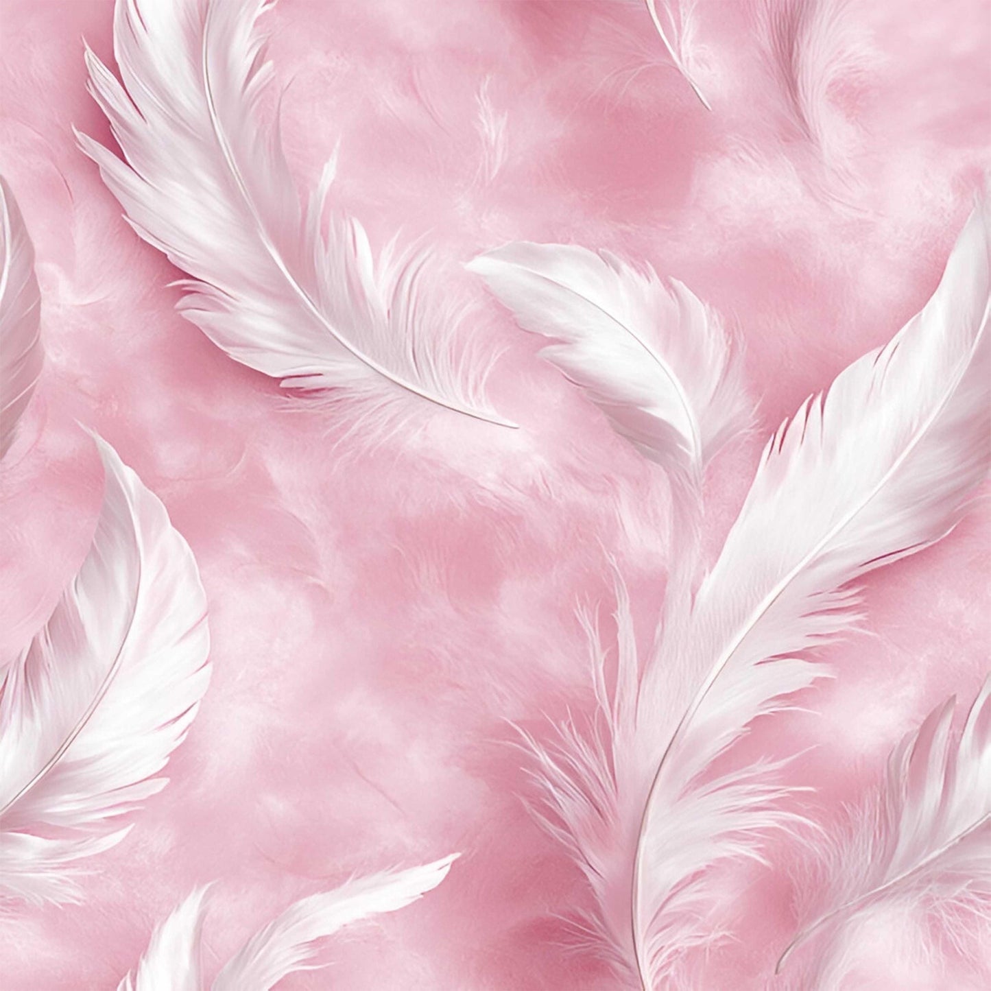 Eigenproduktion Stoff Federn