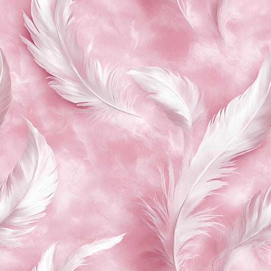 Eigenproduktion Stoff Federn