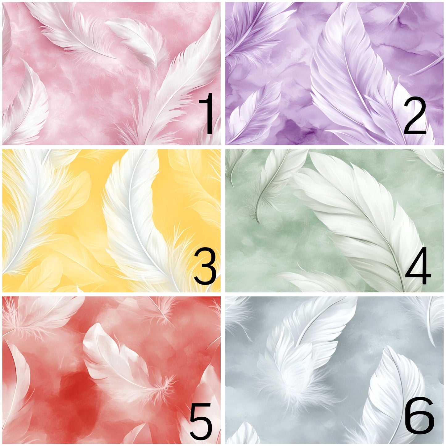 Eigenproduktion Stoff Federn