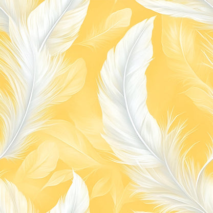 Eigenproduktion Stoff Federn