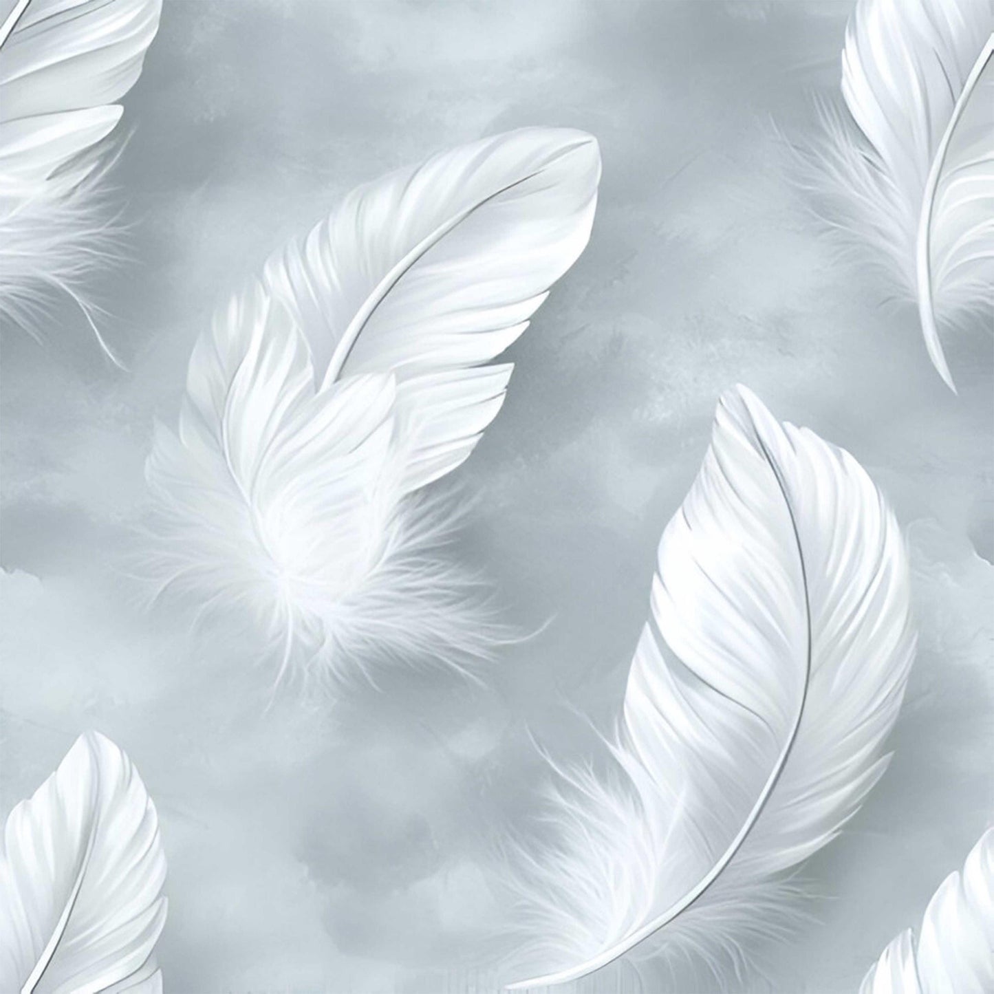 Eigenproduktion Stoff Federn