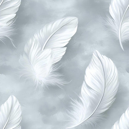 Eigenproduktion Stoff Federn