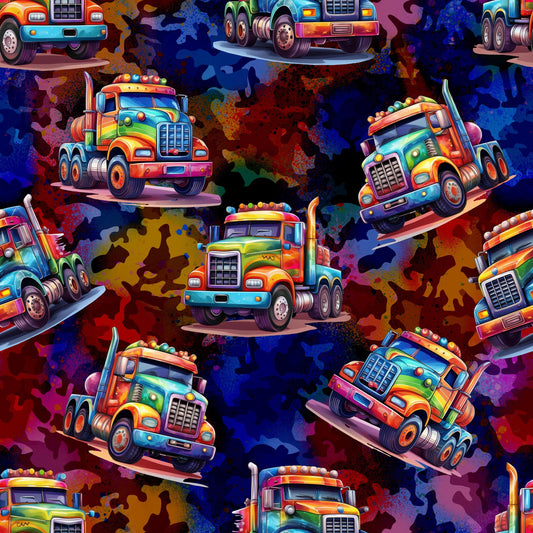 Eigenproduktion Stoff LKW / Laster