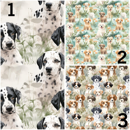 Eigenproduktion Stoff Hunde