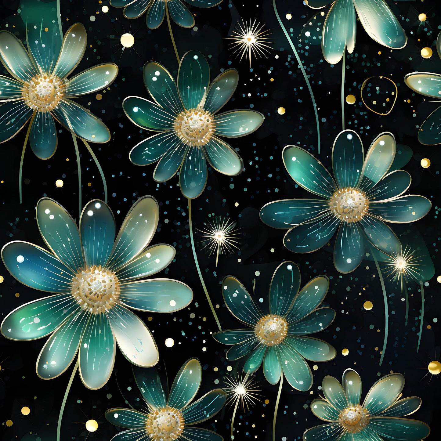 Eigenproduktion Stoff Blumen