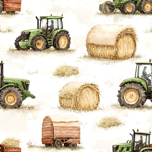 Eigenproduktion Stoff Traktor