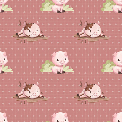 Eigenproduktion Stoff Schwein
