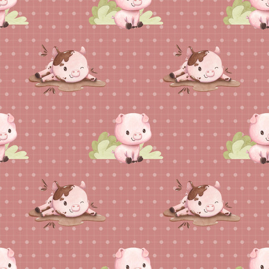 Eigenproduktion Stoff Schwein
