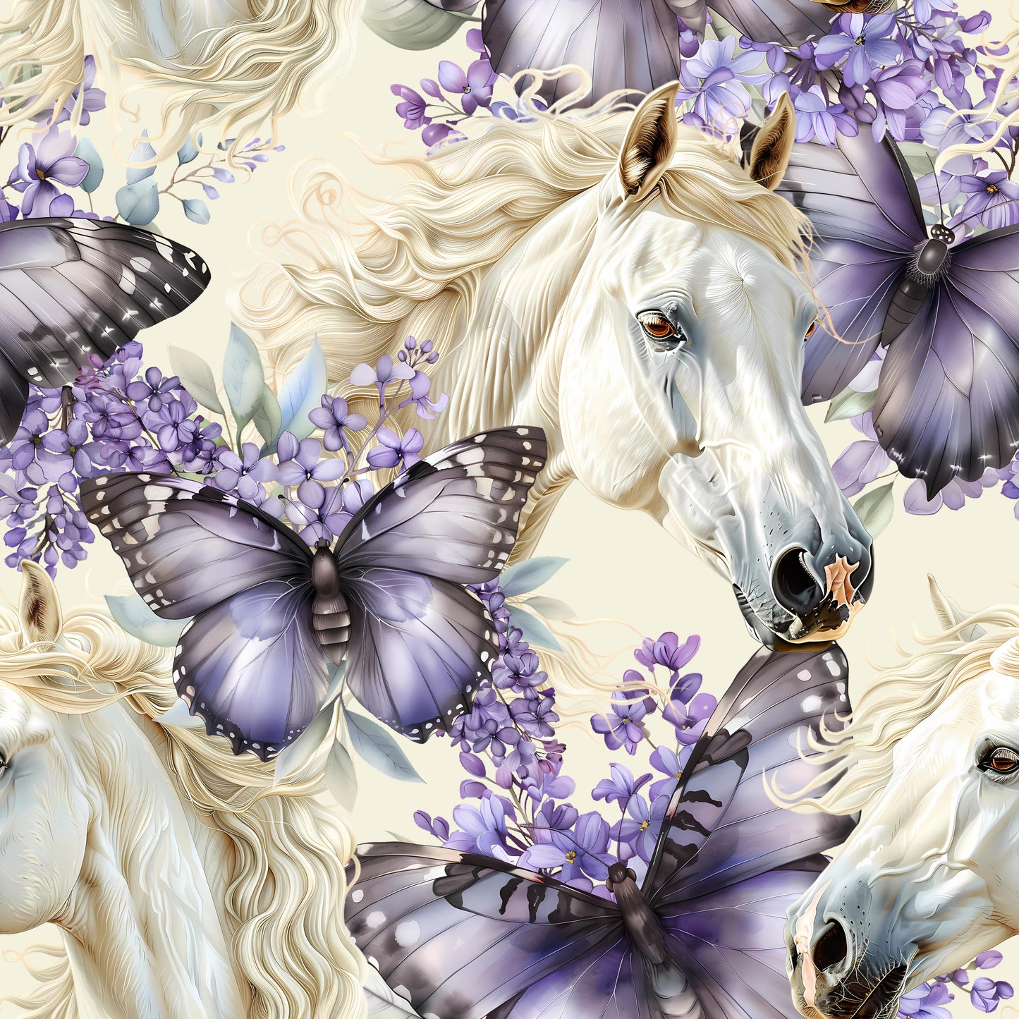 Eigenproduktion Stoff Pferd