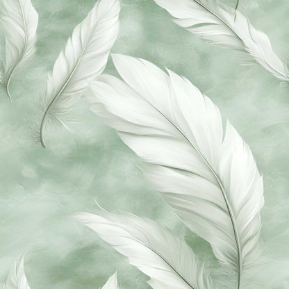 Eigenproduktion Stoff Federn