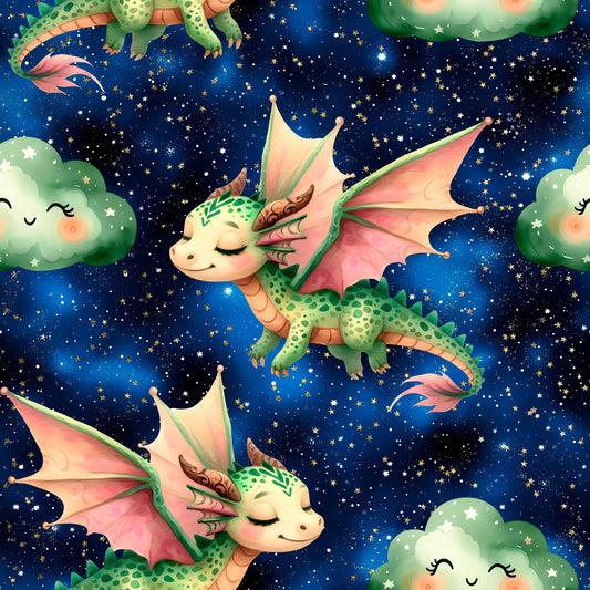 Eigenproduktion Stoff Drachen